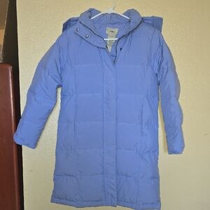 L.L. Bean Light Blue Quilted Jacket